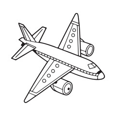 Airplane Silhouette Vector Graphic Perfect for Design Projects
