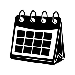 calendar isolated on white