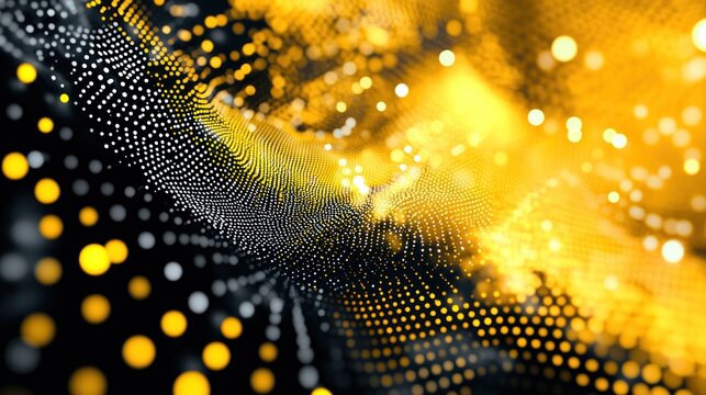Abstract Digital Summit Background with Bright Dots