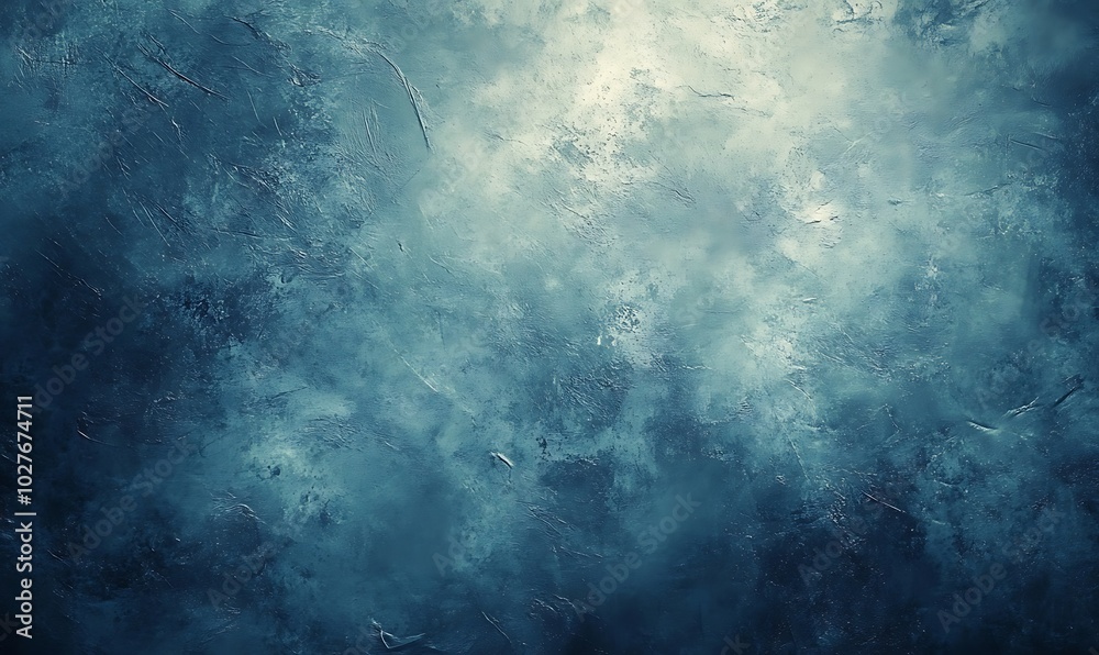 Leinwandbilder a textured blue and gray abstract background, evoking a sense of depth and mood, suitable for digita