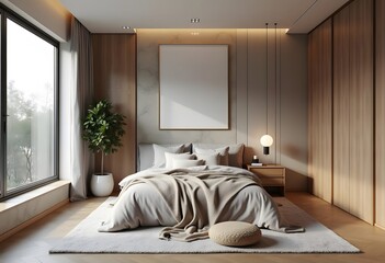 3d render of luxury hotel room
