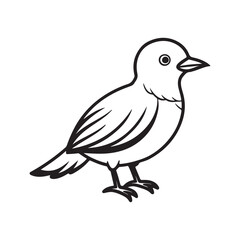 Bird Silhouette vector Graphic perfect for design projects