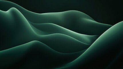 Obraz premium Minimalist Dark Gradient Abstract Waves