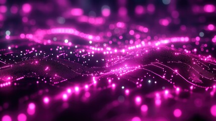 Obraz premium Vibrant Abstract Technology Background with Pink Lights
