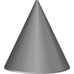 Cone shaped magnet. Vector illustration.