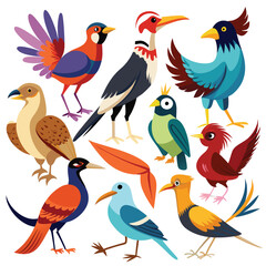 Naklejka premium Birds Pack