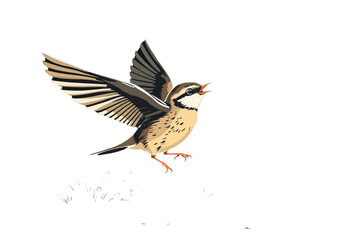 Fototapeta premium Bird with Spread Wings Taking Flight