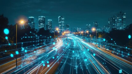A city where every building, vehicle, and streetlight is controlled by artificial intelligence