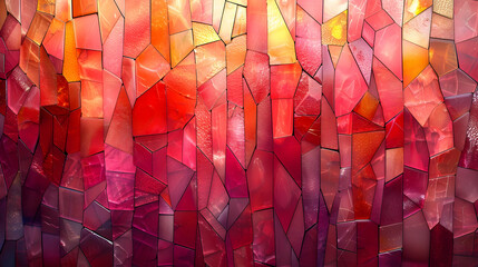 Red and Orange Geometric Abstract Background