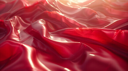 Red Abstract Background - Soft, Smooth, and Textured