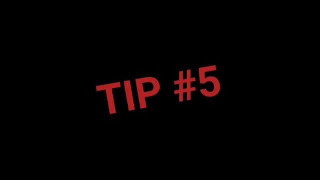 Tip no 5 Stamp effect Animation