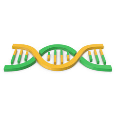 Innovative 3D DNA Icon - High Quality DNA icon for Science, Research, and Biotechnology Projects.