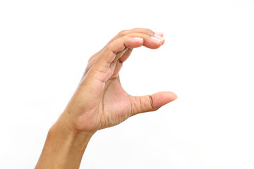 Letter C Hand sign language alphabet in Bisindo. Bisindo is a sign language that developed...
