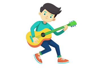 Vector illustration with grouped  image 