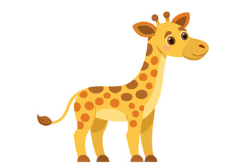 Fototapeta premium A giraffe Vector illustration with grouped image 