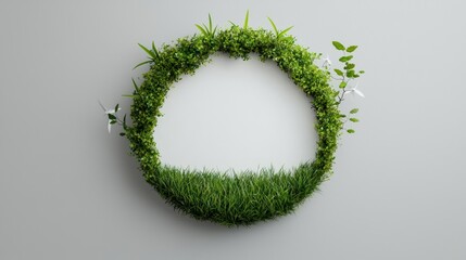 Green Circle Frame