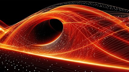 Digital wave perfect for presentations on innovation in technology