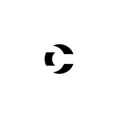 creative letter C logo icon set. design for business of luxury, elegant, simple. Initial lowercase letter cc, overlapping circle interlock logo, white color on black background, Initial letter X logo 