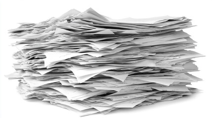 business documents and papers sprawled across a desk, symbolizing overwhelming workloads, disorganization, and the challenges of managing information overload