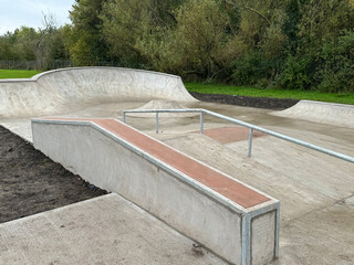Concrete skatepark recently opened in Linwood