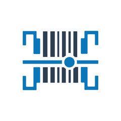 Barcode Scanner Icon on white background