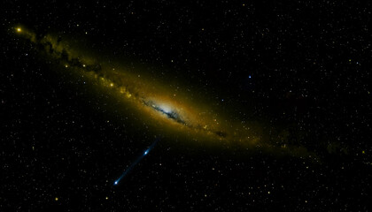 Obraz premium Beautiful galaxy, nebula, milky way, planet and star in the deep space. 
