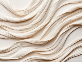 Obraz premium Long, healthy waves airdrying naturally, haircare inspiration, soft and beachy texture