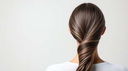 Applying a natural hair mask to dry strands, haircare inspiration, deep conditioning treatment