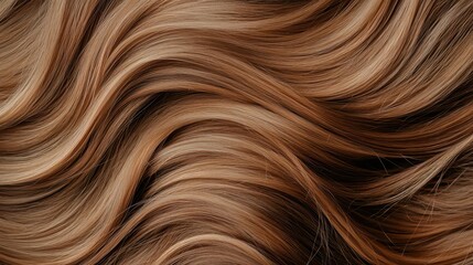 Naklejka premium Woman running her fingers through soft, shiny hair, haircare inspiration, touchable texture