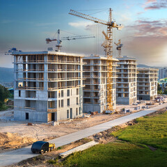 building construction Background AI technology generated image
