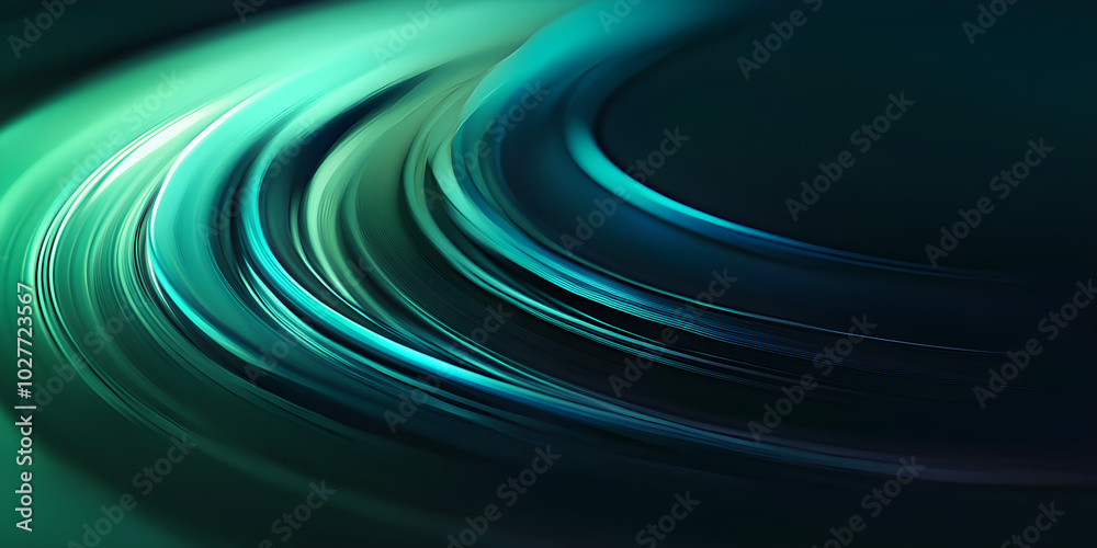 Wall mural glowing curves of abstract colors create a fluid, dynamic background, evoking a sense of movement an