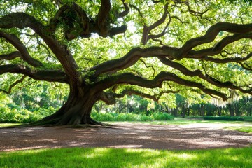 Obraz premium Live oaks (Quercus virginiana) in Charleston, South Carolina