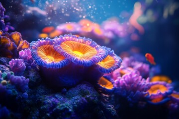 Obraz premium Vibrant underwater coral reef