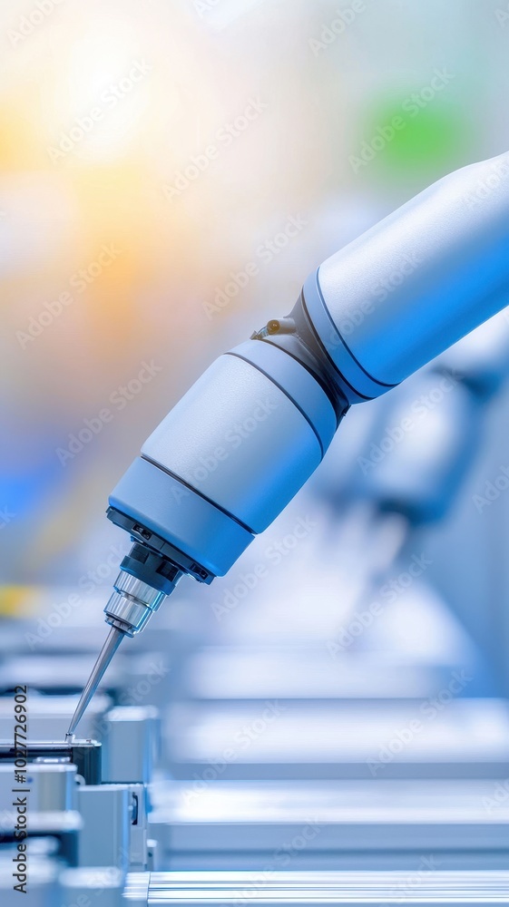 Poster ai robots optimizing production line efficiency