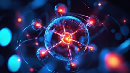 Close-Up of Redox Reaction with Moving Electrons