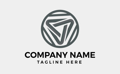 Trinity Logo branding design, Engineering and Drilling icon. Construction vector art and illustration. Delta letter logo template.