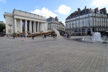 Fototapeta premium La place Graslin, ville de Nantes, département de la Loire Atlantique, France