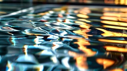 Fototapeta premium Use distorted or textured glass surfaces to create abstract patterns