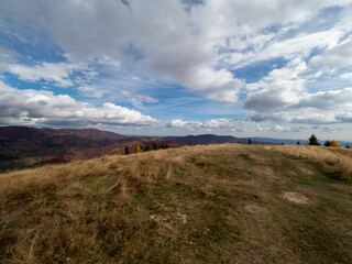 View from the Secaria Peak, Prahova County, Romania