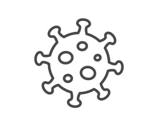 virus line icon. microbiology and medicine symbol. isolated vector image in simple style