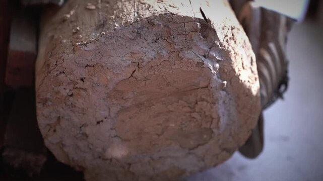 Old Traditional homemade Bee Hive in the Hilly region of Nepal