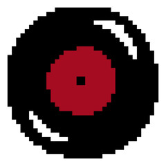 Pixel Art vinyl record 