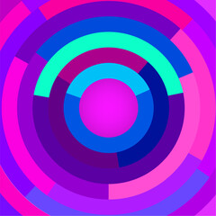 Abstract background with colorful circles
