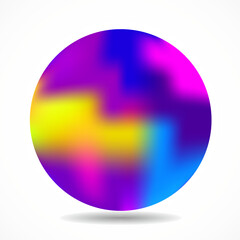 Abstract gradients sphere isolated on white background. Colorful ball for your design