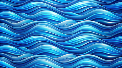 This abstract background depicts the flow of bright blue waves.