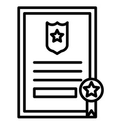 Police Certificate Icon