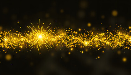 Yellow sparks glitter special light effect. Sparkles on transparent background. Christmas abstract pattern. Sparkling magic dust particles. PNG isolated with white highlights, png
