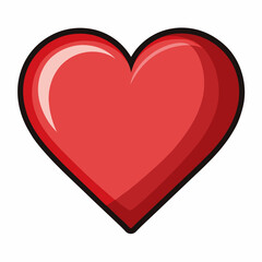 red heart with a heart