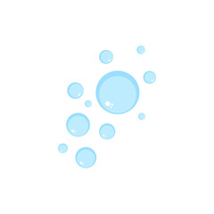 Bubbles cartoon illustration isolated on white background.