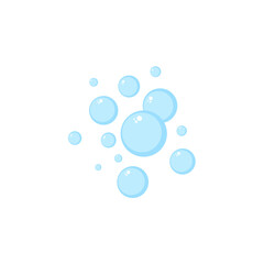 Bubbles cartoon illustration isolated on white background.
